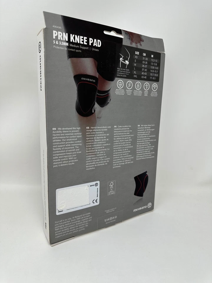 Rehband PRN Original Knee Pad #405436 | 5 & 3.5MM Medium Support Unisex - NWOT - Image 3 of 4