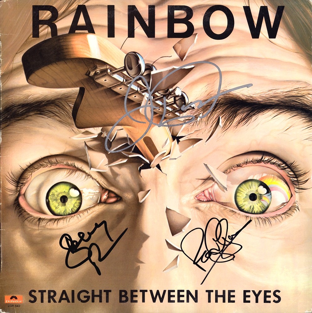 RAINBOW Straight Between Eyes LP Joe Lynn Turner +2 Deep