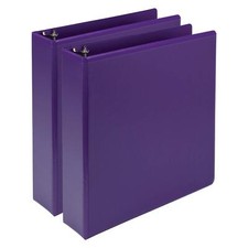 Purple 2 Inch Three Ring Binder Set Sustainable Organization and Customization