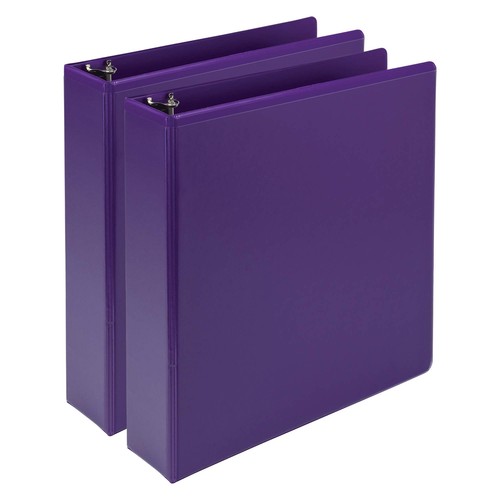 Purple 2 Inch Three Ring Binder Set Sustainable Organization and Customization