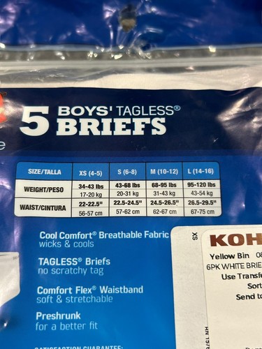 Hanes Boys White Cotton Comfort Soft Briefs Size XS 4-5 (1 Pair Missing) - Picture 6 of 8