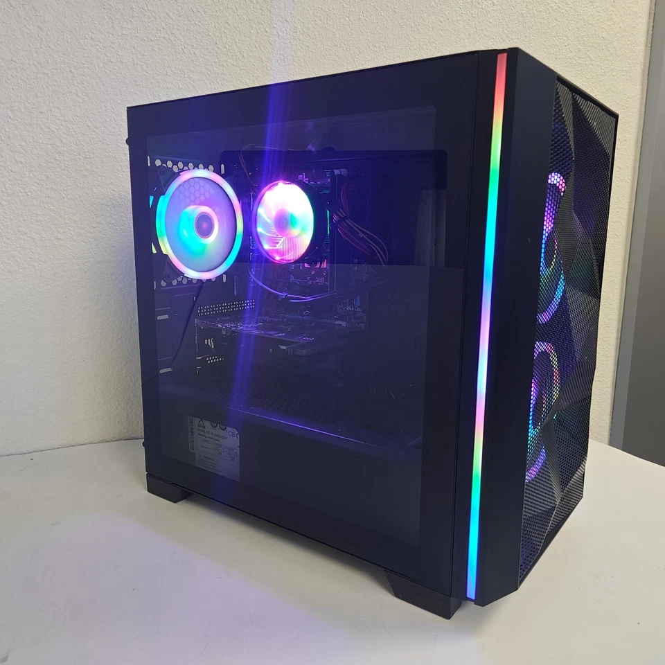 Mini Gaming Desktop Computer PC i7 16GB RAM 256 SSD 1TB HDD ARGB 2GB GPU WIN11 - Image 4 of 4