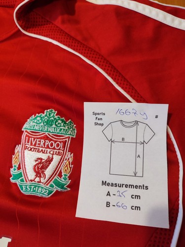 FC Liverpool 2006 2007 2008 home Size 2XL shirt football jersey L/S XXL Gerrard - Picture 5 of 10