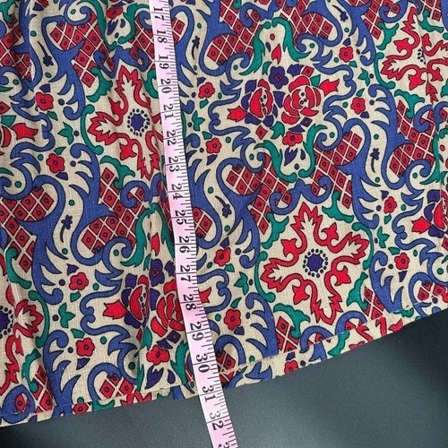 Gonna donna vintage midi boho claude anni 70 plissettata vecchio mondo stampa floreale 11/1 - Foto 9 di 10