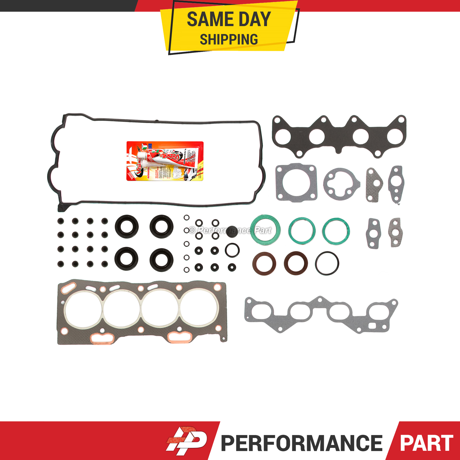 Fit 92-95 Toyota Paseo 1.5L DOHC Valve Cover Gasket Set 5EFE W/o CA