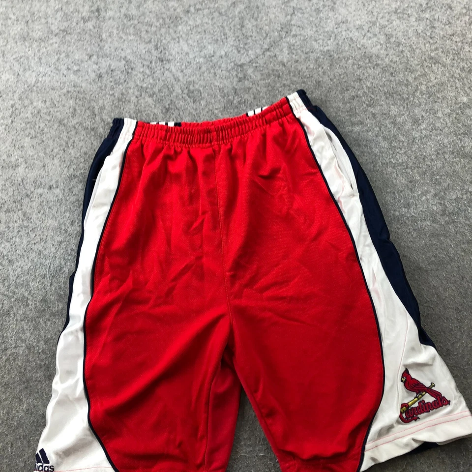 St Louis Cardinals Shorts Boys XL Red Embroidered Logo Adidas Youth * - Image 2 of 4
