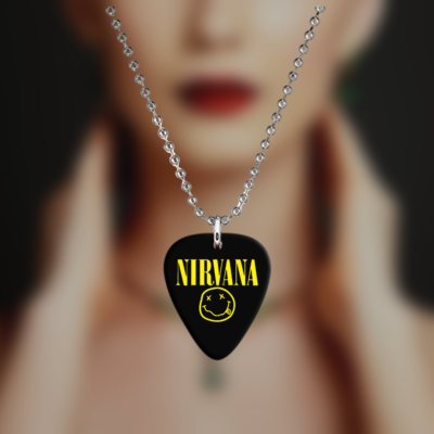 NIRVANA Guitar Pick Necklace + Bonus Guitar Pick. | eBay