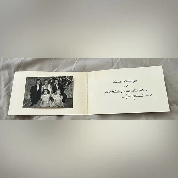 King Hussein of Jordan *Rare* 1973 Hand-Signed Family Holiday Card