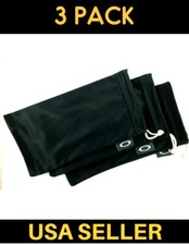 FOR OAKLEY 3 PACK BLACK MICRO FIBER SOFT CLOTH SUNGLASSES CLEANING STORAGE BAGS