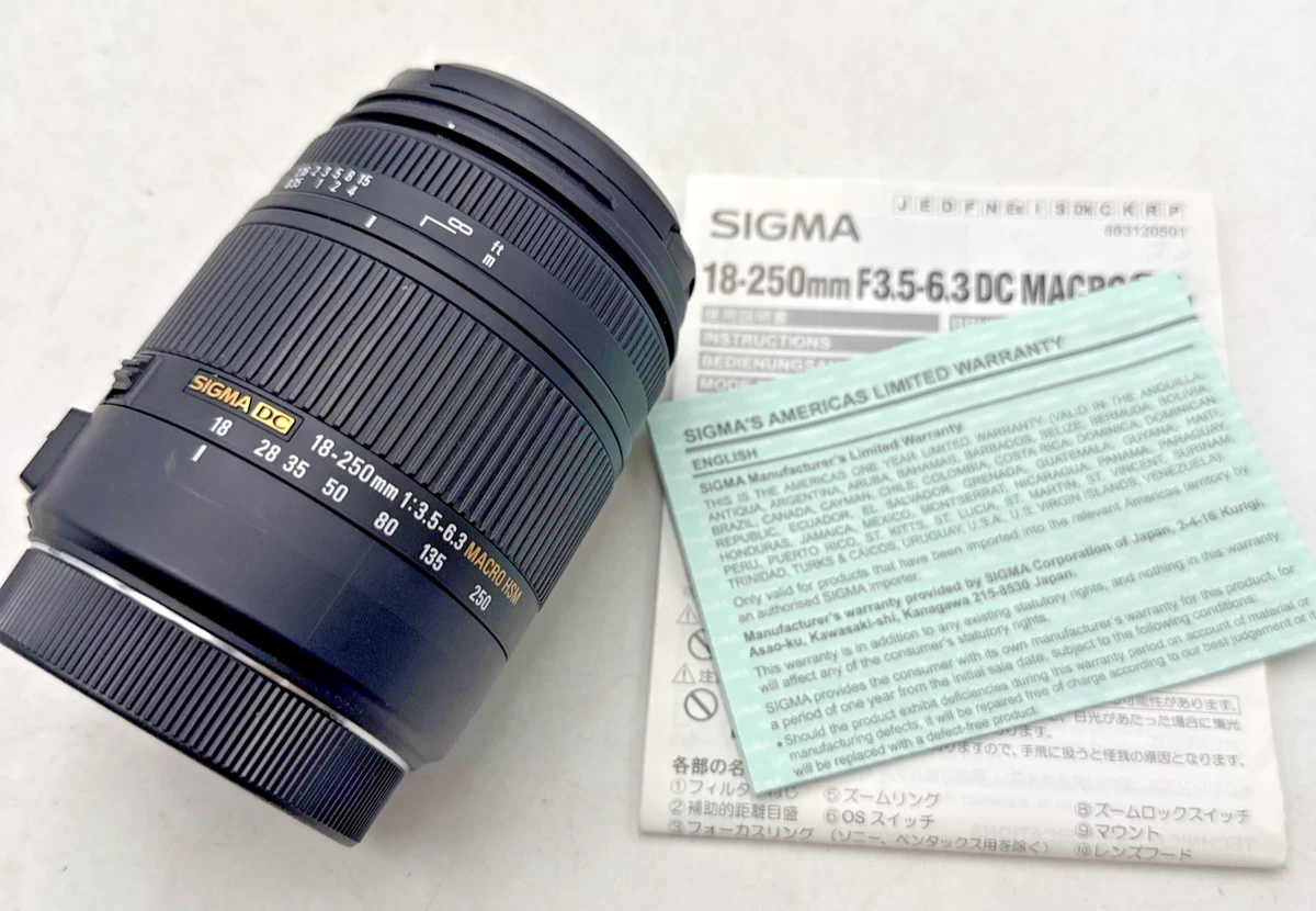 Sigma DC 18-250mm Focal Camera Lenses for sale | eBay