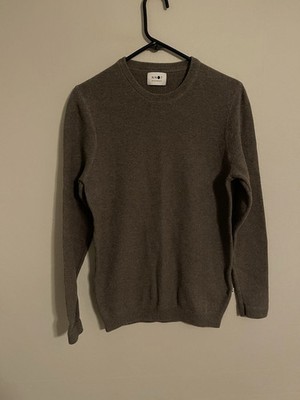 NN07 No Nationality Hubert 6194 Cotton Pique Gray Crewneck Sweater -Men's Medium
