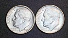 BU 1955 & 1955-D Silver Roosevelt Dimes