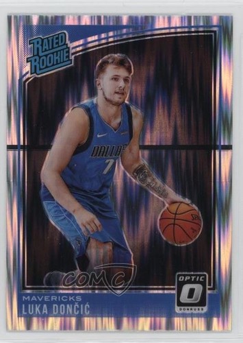 Cards Value Luka Doncic 2018-19 Panini Donruss Optic Blue Velocity