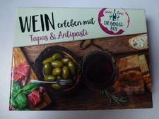 Wein erleben mit Tapas & Antpasti Wine Dine Die Genuus Box  50 Rezeptkarten