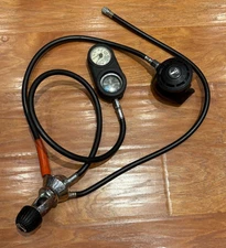 US Divers Octopus SCUBA Pro Diving Gear 1st & 2nd Stage Regulator Pressure Gauge