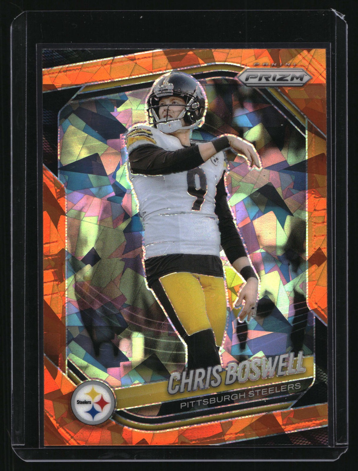 Chris Boswell 2025 Panini Prizm Orange Ice #174 Pittsburgh Steelers
