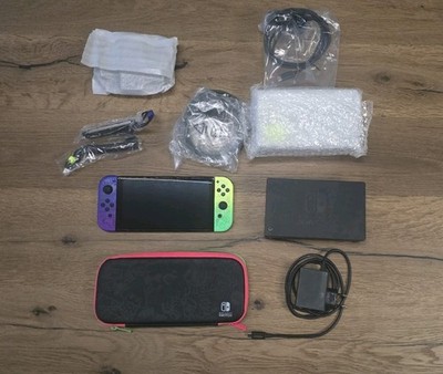 Nintendo Switch OLED Splatoon 3 Edition inkl. OVP, 200GB SD Karte und Tasche