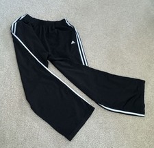 Adidas Classic 3-Stripes Tricot Athletic Track Pants - Black/White