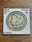 1903 S Morgan Silver Dollar Micro S VG Very Good Key Date Variety Coin (Raw18004