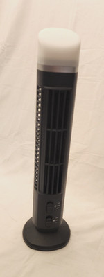 Tower Fan Light - Free Standing- Air Cooling- 2 Speed- Oscillating Slim Portable