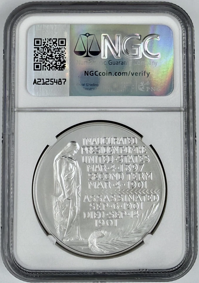 (2025) Silver Medal William McKinley US Mint Presidential Series NGC MS 70 1 Oz - Image 2 of 2