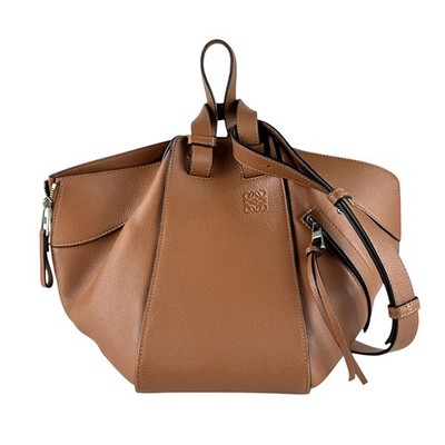 Loewe Hammock Leather Drawstring Shoulder Leather Shoulder Bag Brown