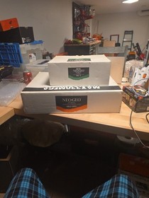 Neo Geo AES Max 330 Mega Bundle w/Paperwork + Fightstick - Tested CIB