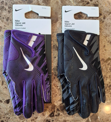 NIKE VAPOR JET 8.0 WOMEN'S RECEIVER FOOTBALL GLOVES, FZ8780, NWT