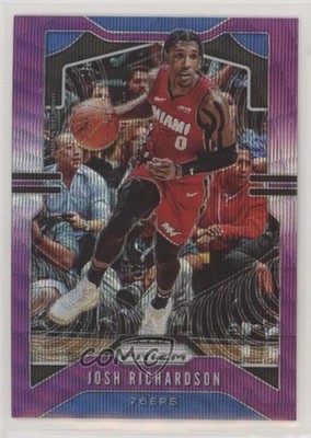 2019-20 Panini Prizm Purple Wave Josh Richardson (Line of Text on Top Back) lu0