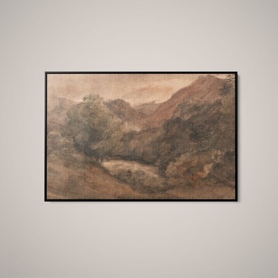 John Constable - Borrowdale Evening After a Fine Day, 1 October - Fine Art Print