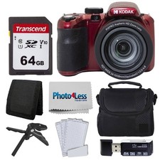 Kodak PIXPRO AZ425 Digital Camera Red  Accessories