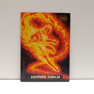 1994 Marvel Masterpieces Human Torch #52 Base Card