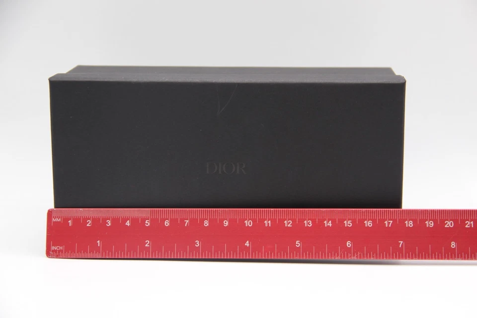 NUEVO CHRISTIAN DIOR NEGRO AUTÉNTICO GAFAS GAFAS GAFAS DE SOL ESTUCHE CON TELA Y CAJA Foto 3 de 4