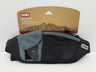 CHUMS Neo Pocket Charcoal Water Resistant Low Pro Waist Crossbody Pack P64