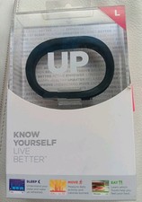 Up by Jawbone Wireless Wristband Activity Tracker Onyx Black Large Open Box