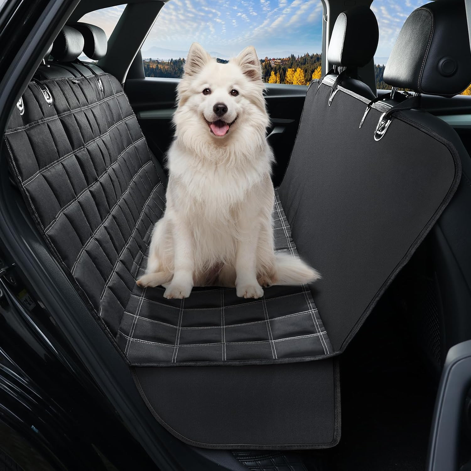 Telo Auto Cani Posteriore 4 in 1 - Tessuto Oxford Antigraffio