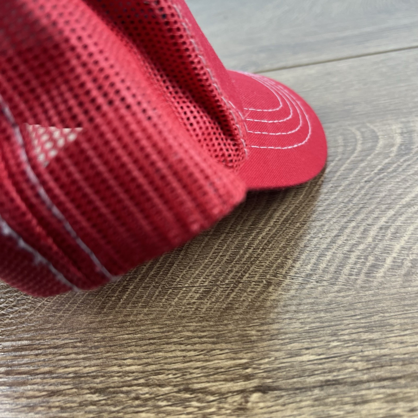 API Perforating Hat Red Cap Adjustable Hat Red Ad… - image 11