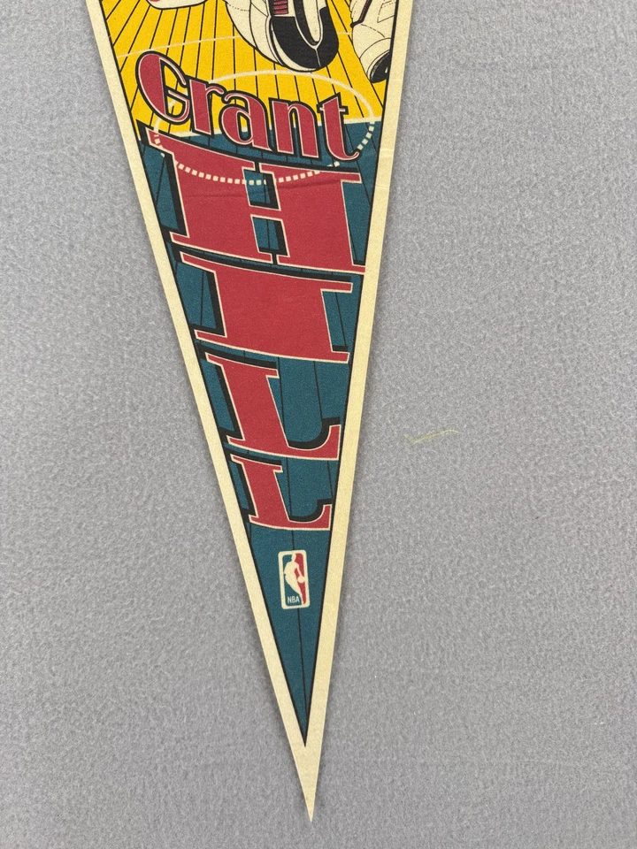 Vintage Detroit Pistons Pennant Grant Hill NBA Basketball WinCraft 1996 90s New - Image 3 of 4