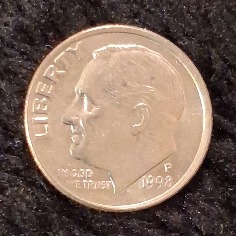1998-P Roosevelt Dime 10C Philadelphia Business Strike Copper-Nickel Clad KM#195