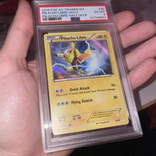 2016 Pikachu Libre Holo 30/30 XY Trainer Kit PSA 6 ⚡️