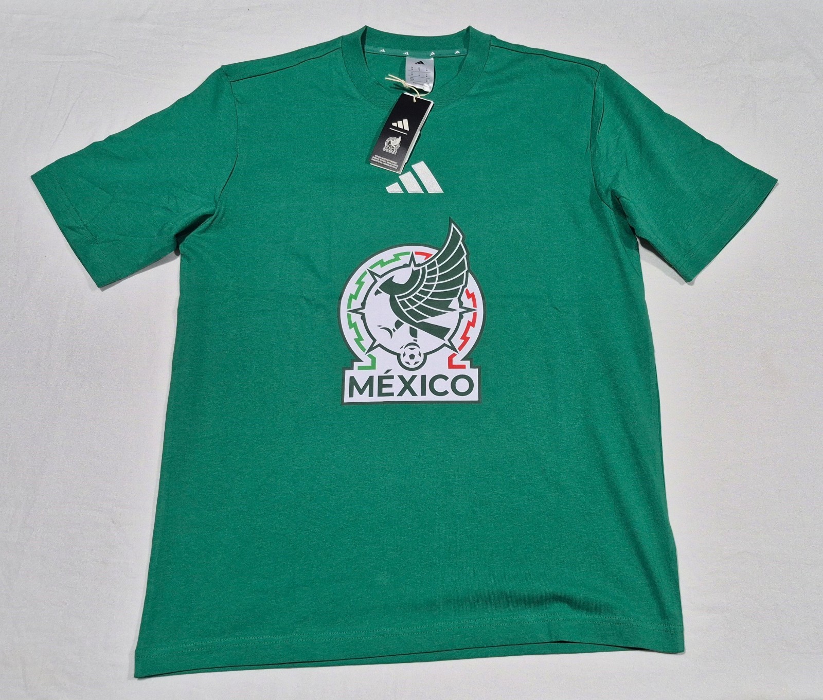 Adidas Men's Team Mexico Soccer Graphic T-shirt DNA FMF JZ6474 Size Medium