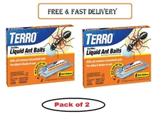 TERRO Liquid Ant Bait Ant Killer 6 Bait Stations 2 Packs