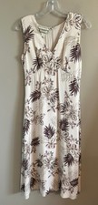 Vintage SILK TOMMY BAHAMA Women 6 Floral Dress Sleeveless Hawaii Hibiscus Print