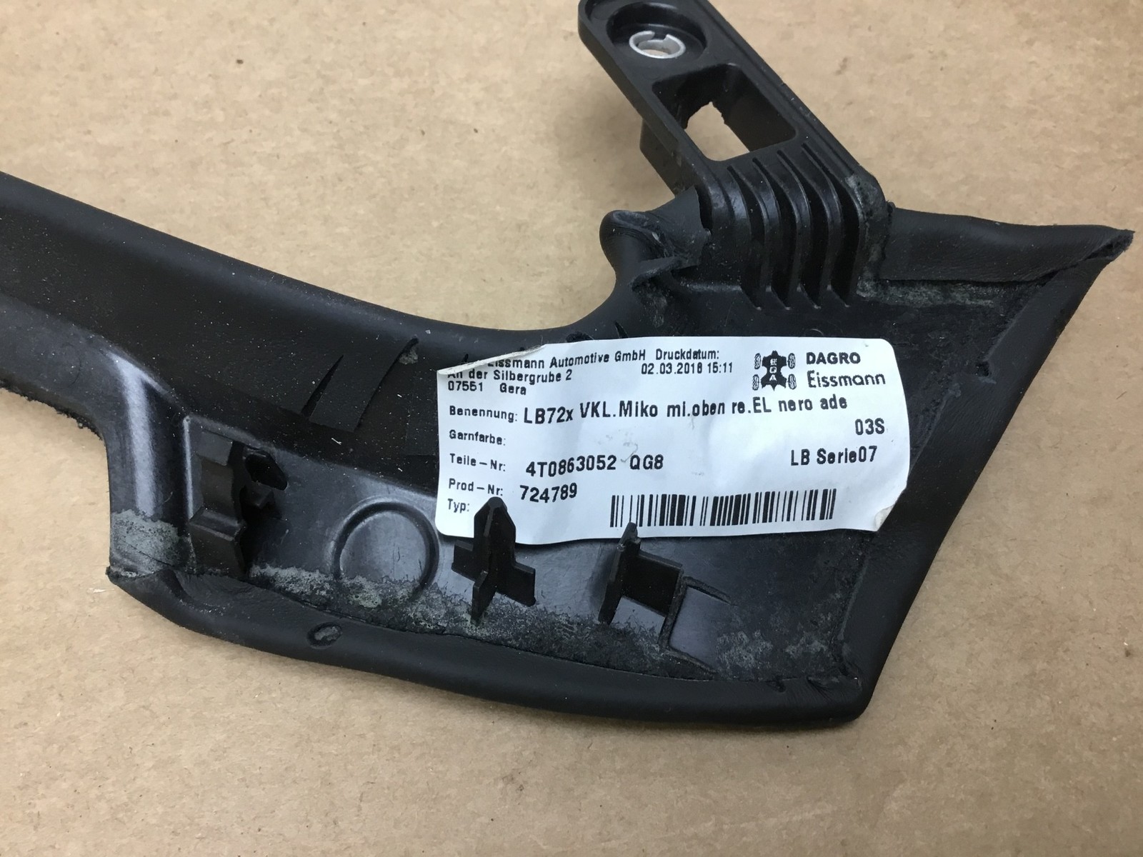 Lamborghini Huracan 2018 Right Pass Center Console Panel Trim Cover 16-19 |:A