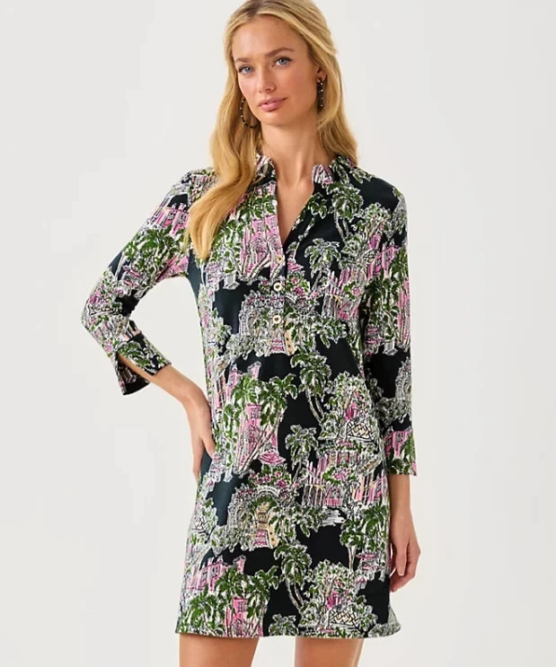 NWT Lilly Pulitzer Knightley Dress in Onyx PB Anniversary Toile, Choose Size ! - Image 3 of 4