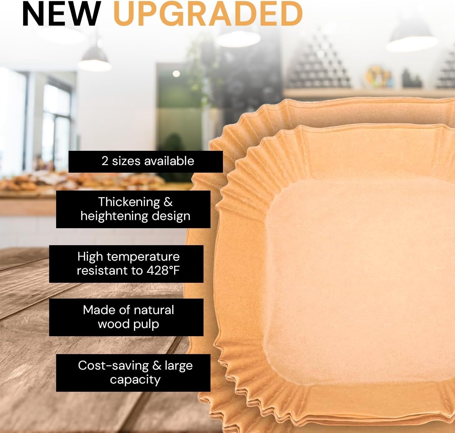edihome, Carta Forno per Friggitrice ad Aria, BPA Free, Monouso, Adatto al Forno foto 6