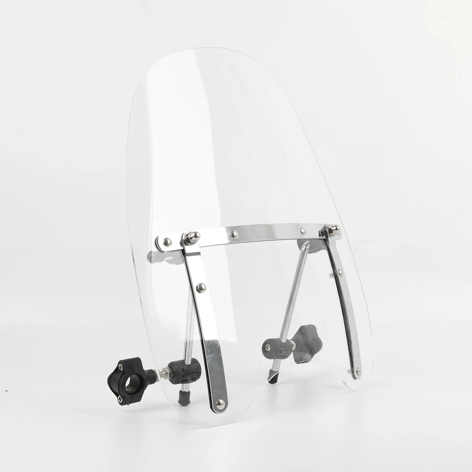 Parabrisas transparente grande 19"x17" para Yamaha V-Star 650 900 1100 1300 Foto 3 de 4