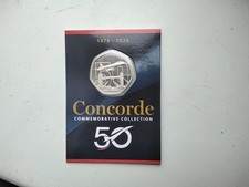 2026 CONCORDE 50p coin  IN CARD BUNC