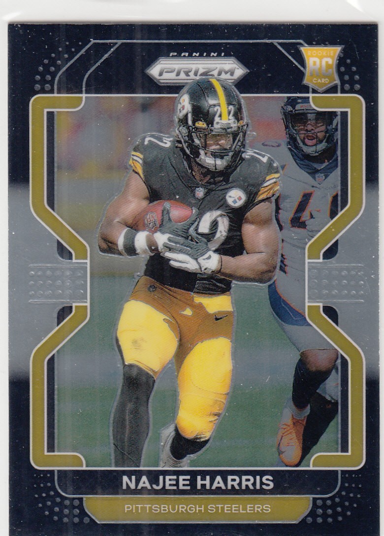 2021 Panini Chronicles Prizm Black NAJEE HARRIS RC #PB-6 Steelers