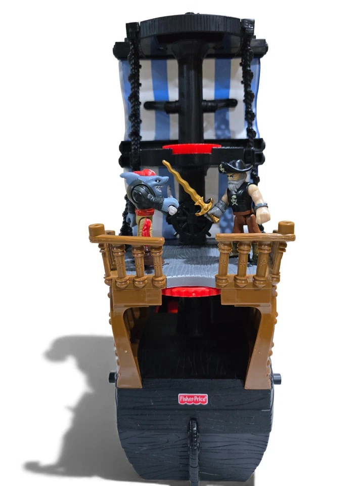 Imaginext Black and Red Sail Pirate Ship, Kraken, Mega Mouth Shark + MORE! - Image 4 of 4